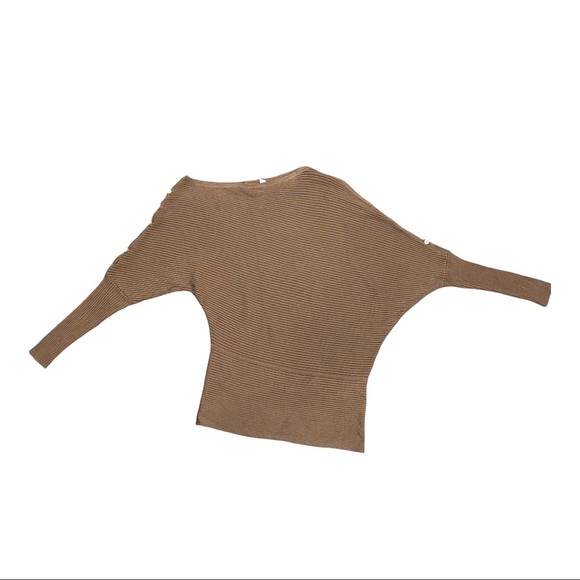 Reiss Bloor Ribbed Off the Shoulder Sweater camel - Picture 2 of 8